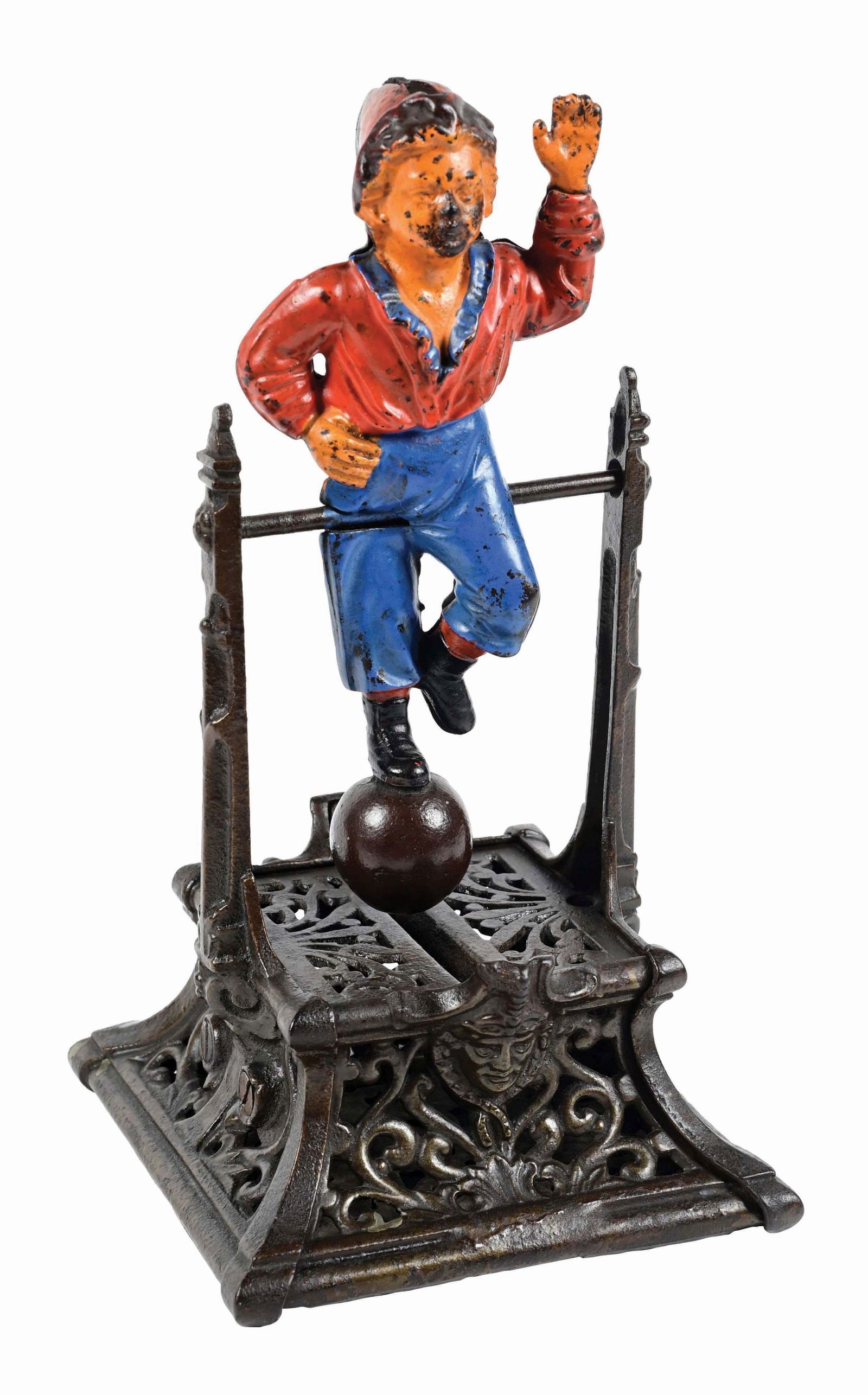 J. Barton Smith Co. Boy On Trapeze Cast Iron Mechanical Bank Auction