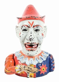 SHEPARD HARDWARE HUMPTY DUMPTY CAST IRON MECHANICAL BANK