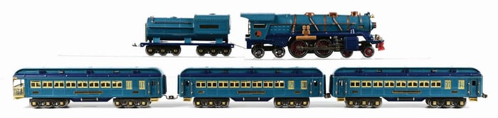 LOT OF 5: LIONEL BLUE COMET STANDARD GAUGE SET