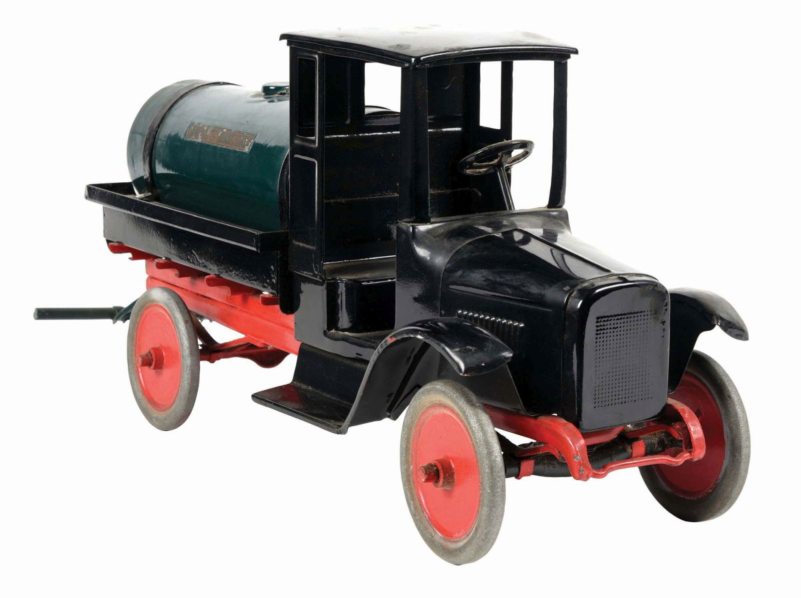 BUDDY "L" PRESSED STEEL TANKER W/ SPRINKLER BAR (1 of 3)