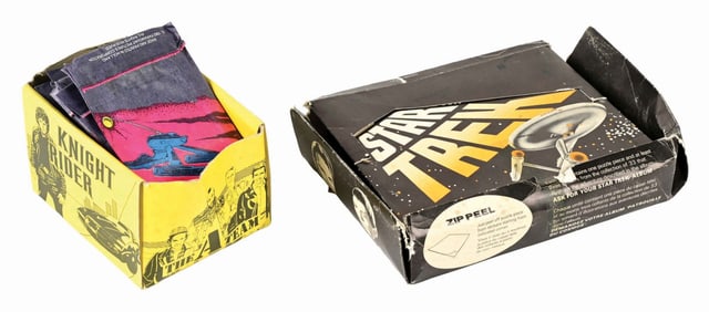 LOT OF 2: 1980S STAR TREK STICKERS IN ORIGINAL BOXES