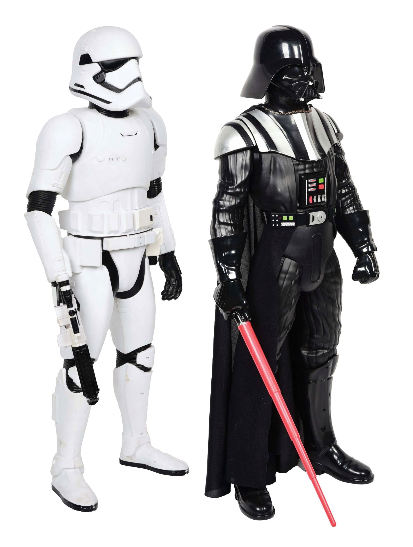 LOT OF 2: LARGE 48" TALKING STORM TROOPER & DARTH VADER FIGURE (1 of 13)