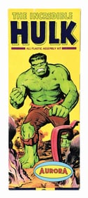 AURORA THE INCREDIBLE HULK SCALE MODEL ALL PLASTIC ASSEMBLY KIT IN ACRYLIC CASE