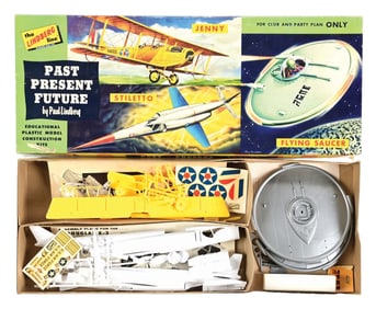 VERY SCARCE LINDBERG PAST, PRESENT & FUTURE VEHICLE MODEL SET IN ORIGINAL BOX