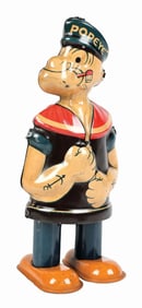 CHEIN TIN LITHO WIND-UP POPEYE MECHANICAL WALKING TOY