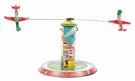 MARX TIN LITHO WIND-UP POPEYE FLYER TOY