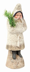 EARLY GERMAN PAPER MACHE SANTA CLAUS BELSNICKEL