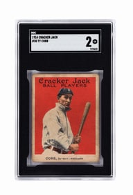 VERY RARE NO. 30 TY COBB 1914 CRACKER JACK BASEBALL CARD