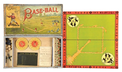 19TH CENTURY MCLOUGHLIN BRO'S GAME OF BASEBALL IN ORIGINAL BOX