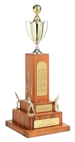 MONTE IRVIN OUTSTANDING NEW YORK GIANTS PLAYER 1951 TROPHY