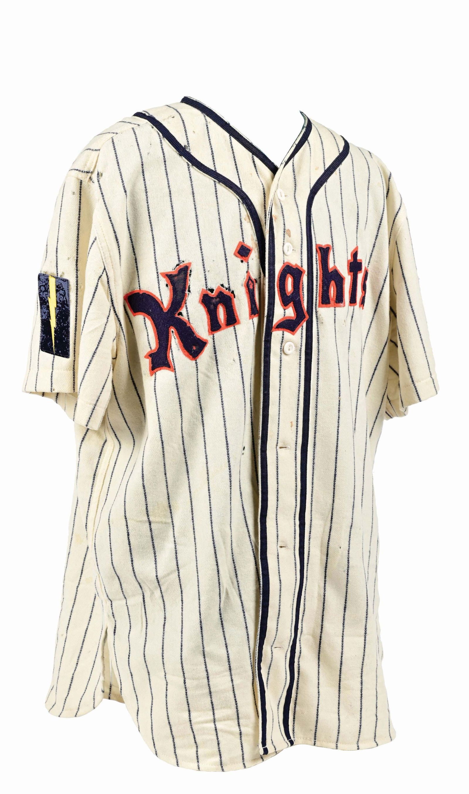 KNIGHTS #9 BASEBALL JERSEY FROM THE MOVIE "THE NATURAL" ON MANNEQUIN (1 of 5)