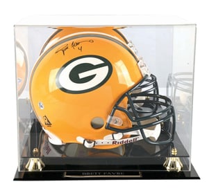 BRETT FAVRE AUTOGRAPHED RIDDELL GAME QUALITY-TYPE HELMET IN CASE