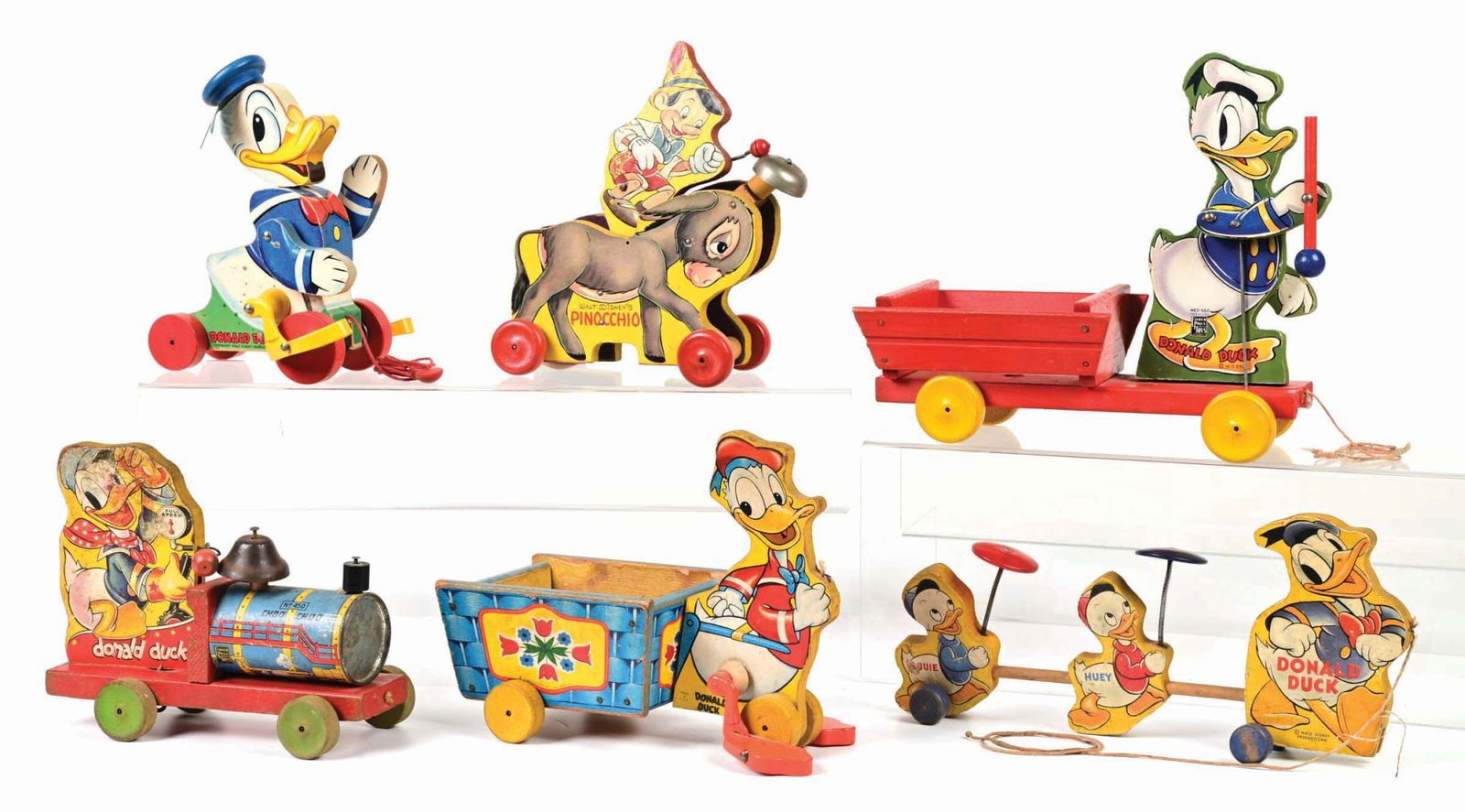 LOT OF 6: VARIOUS FISCHER PRICE WALT DISNEY CHARACTER TOYS (1 of 2)