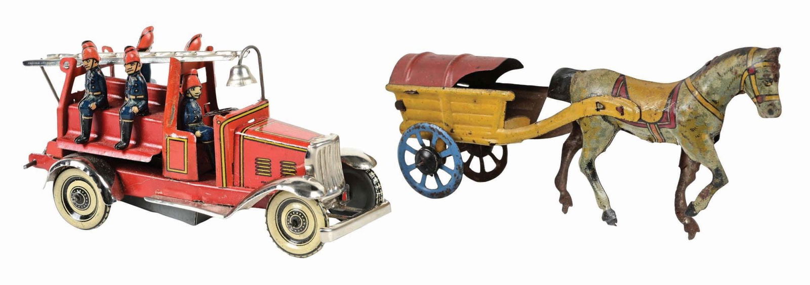 LOT OF 2: GERMAN TIN LITHO WIND-UP PENNY & NICKEL TOYS (1 of 3)