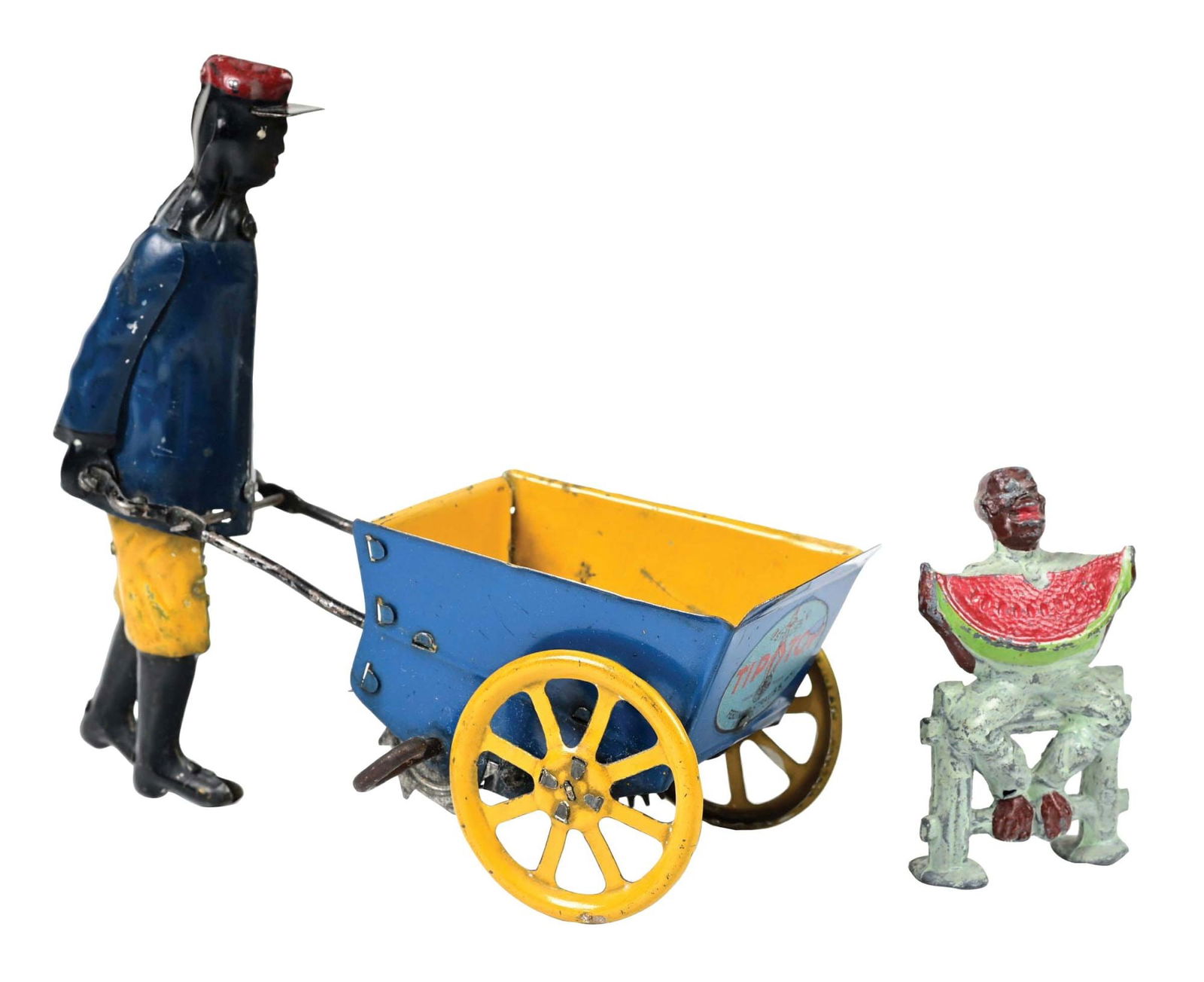 LOT OF 2: STRAUSS TIN LITHO WIND-UP TIP-TOP PORTER (1 of 4)