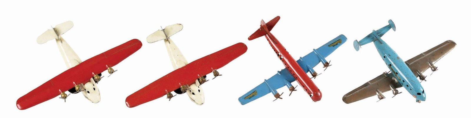 LOT OF 4: WYANDOTTE PRESSED STEEL AIRPLANES (1 of 3)