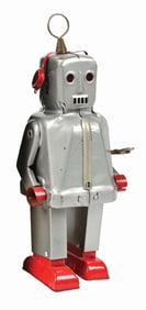 JAPANESE TIN WIND-UP SPARKY THE ROBOT