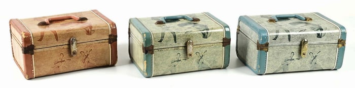 LOT OF 3: VINTAGE 1956 ELVIS PRESLEY RECORD CASES