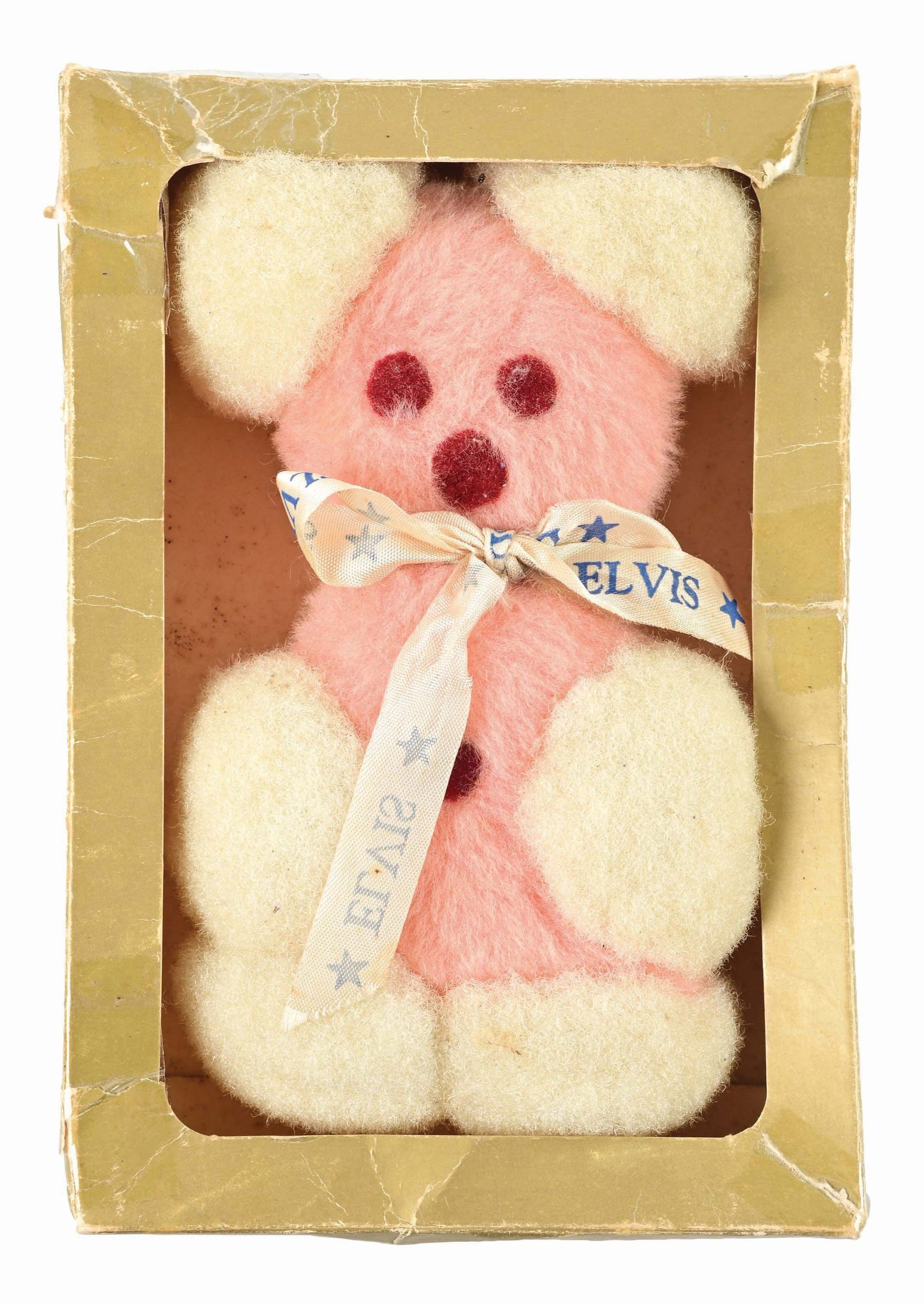 RARE VINTAGE 1950S ELVIS PRESLEY TEDDY BEAR IN ORIGINAL BOX (1 of 4)
