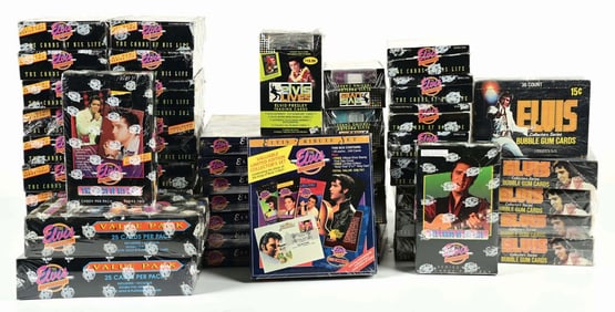 VERY LARGE LOT OF ELVIS PRESLEY UNOPENED CARDS
