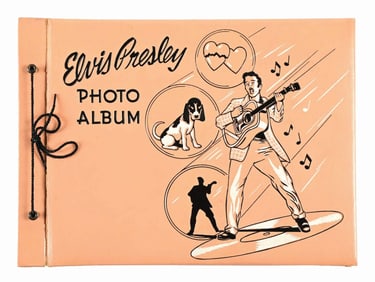 1950S ELVIS PRESLEY PHOTO ALBUM, NO PHOTOS INSIDE