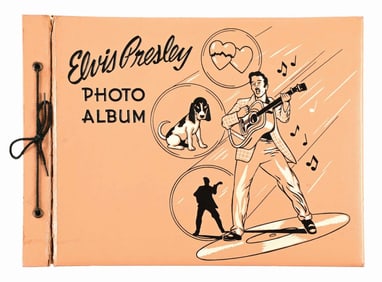1950S ELVIS PRESLEY PHOTO ALBUM, NO PHOTOS INSIDE