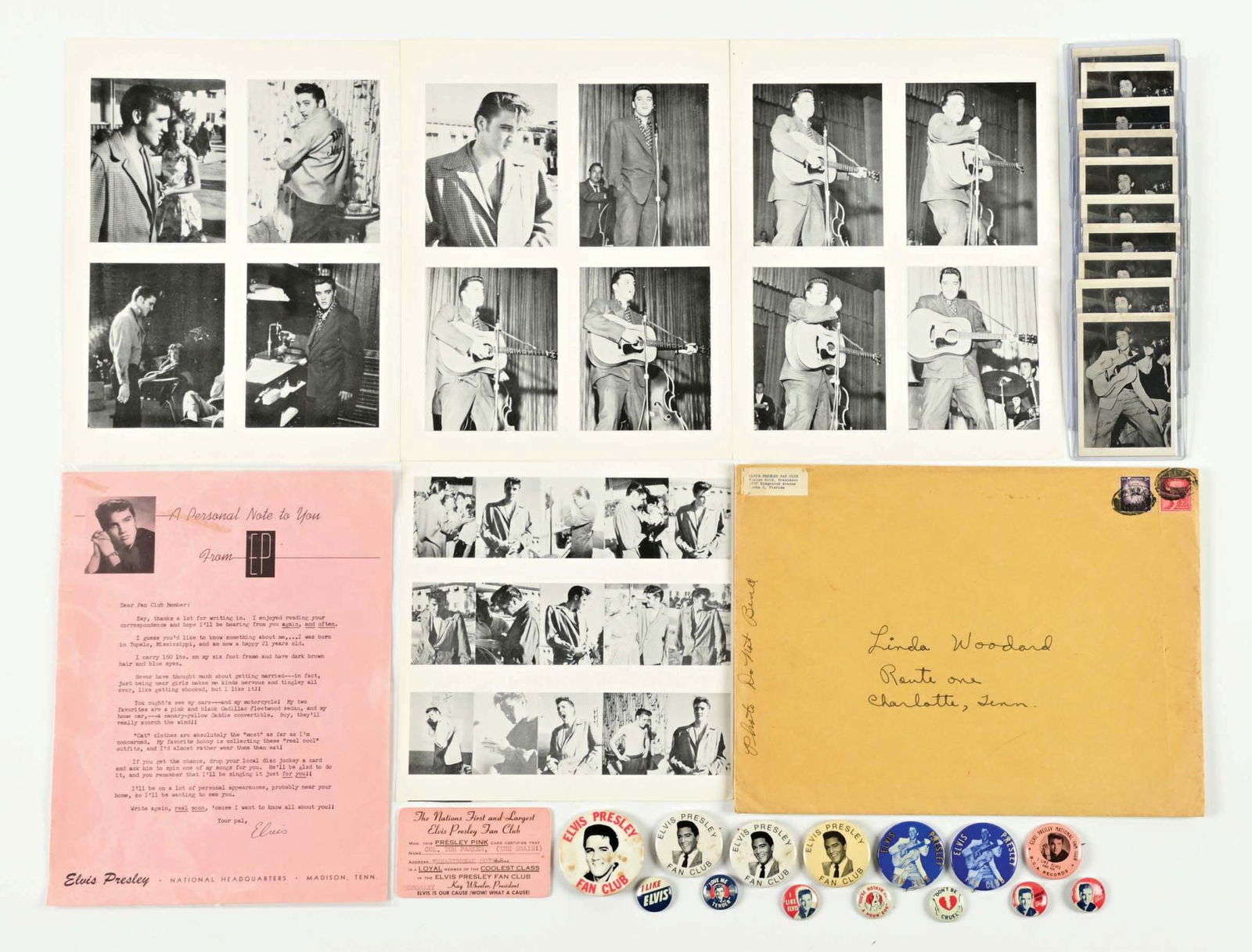 LARGE LOT OF ELVIS FAN CLUB MEMORABILIA (1 of 1)