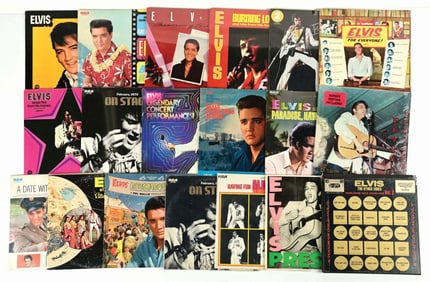 LOT OF 19: VARIOUS VINTAGE ELVIS PRESLEY ALBUMS