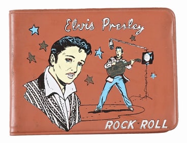 ELVIS PRESLEY ROCK N' ROLL BROWN WALLET
