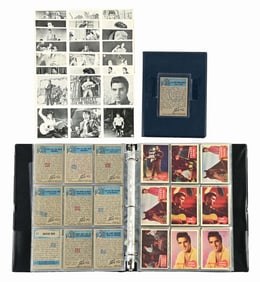NICE LOT OF ELVIS PRESLEY CARDS, INCLUDING APPROXIMATELY 100 VARIOUS 1956 BUBBLES CARDS