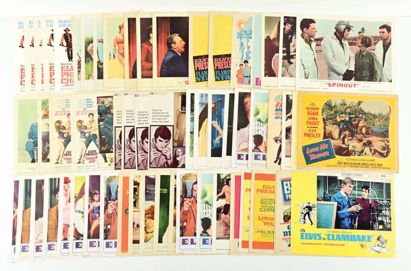 COLLECTION OF APPROX. OVER 50 VARIOUS LOBBY CARDS FROM ELVIS PRESLEY MOVIES (1 of 1)