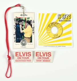 LOT OF 4: VARIOUS VINTAGE & NEWER ELVIS PRESLEY MEMORABILIA