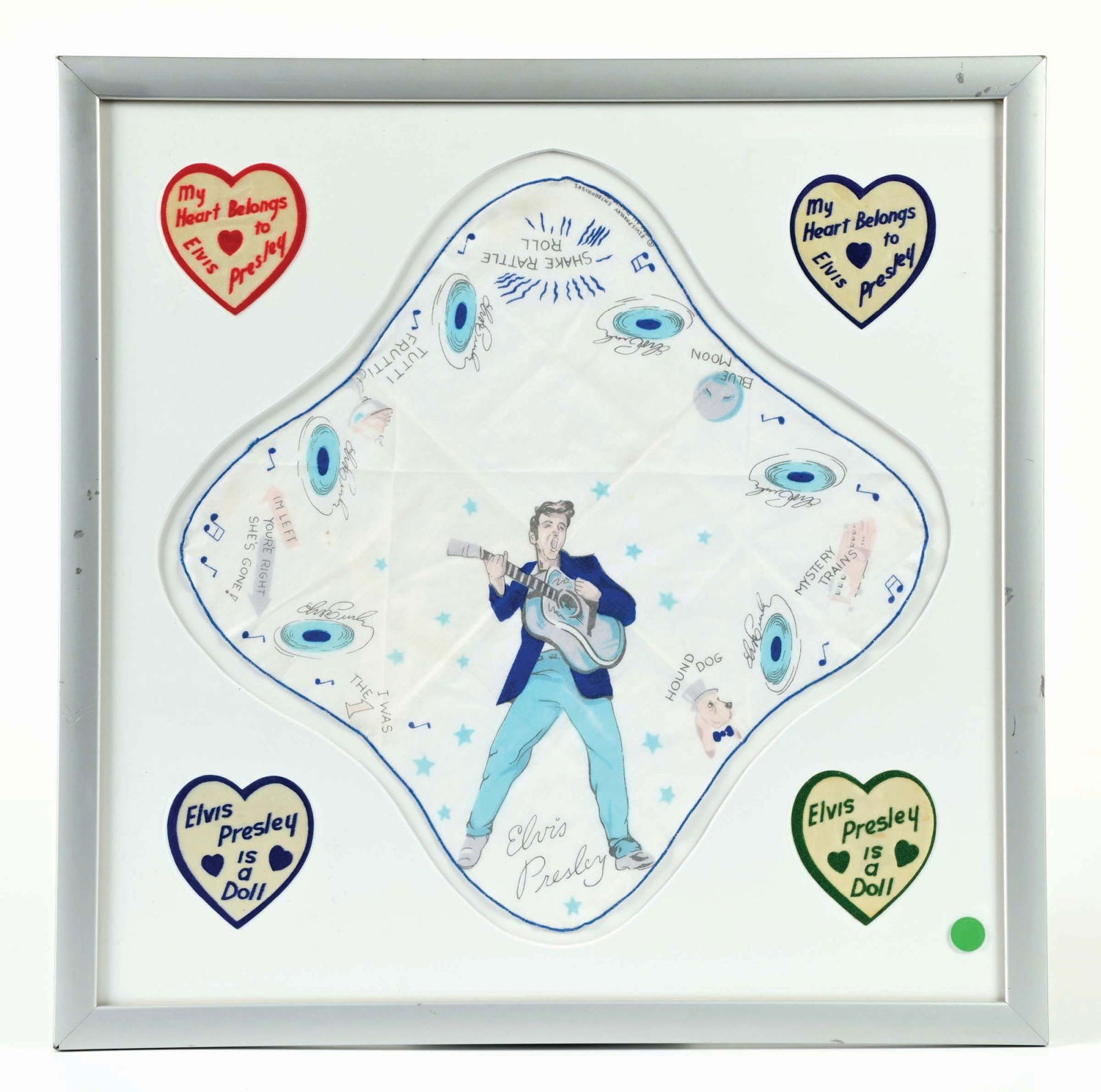 FRAMED VINTAGE ELVIS PRESLEY DISPLAY (1 of 2)