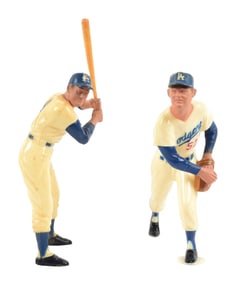 LOT OF 2: 1960S HARTLAND HALL OF FAME LA DODGERS FIGURES