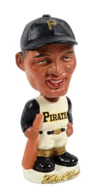ROBERTO CLEMENTE PITTSBURGH PIRATES BASEBALL NODDER - VINTAGE 1960S