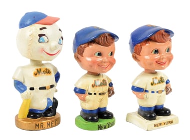 LOT OF 3: NY METS NODDERS