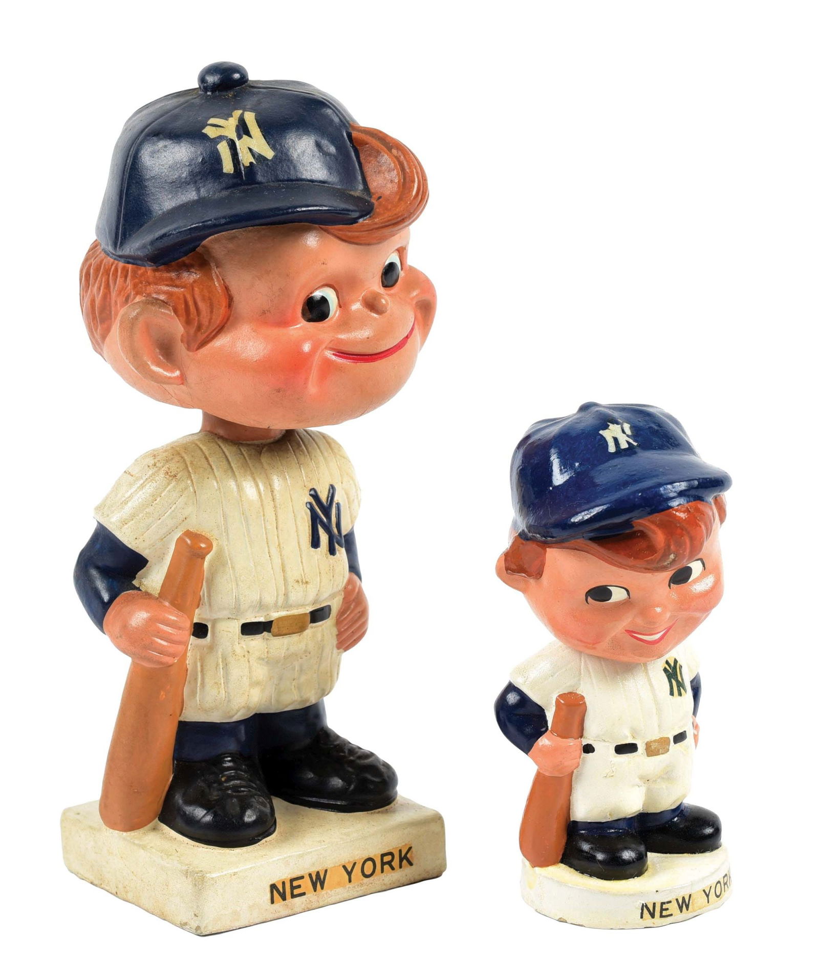 PAIR OF NEW YORK YANKEES BASEBALL NODDERS - VINTAGE 1960S (1 of 4)