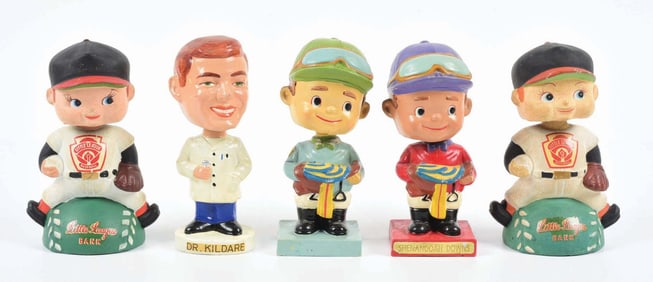 LOT OF 5: VINTAGE 1960S NODDERS