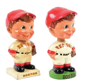 PAIR OF BOSTON RED SOX NODDERS