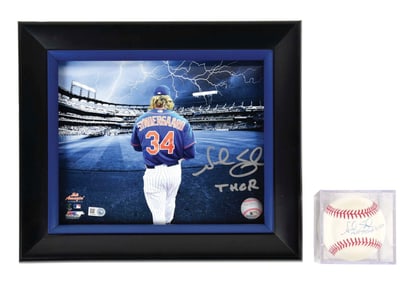 LOT OF 2: NOAH (THOR) SYNDERGAARD BASEBALL PICTURE FROM SEVERAL TEAMS