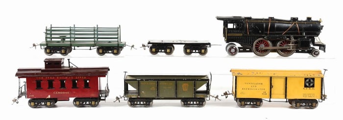 LOT OF 6: IVES STANDARD GAUGE GROUP