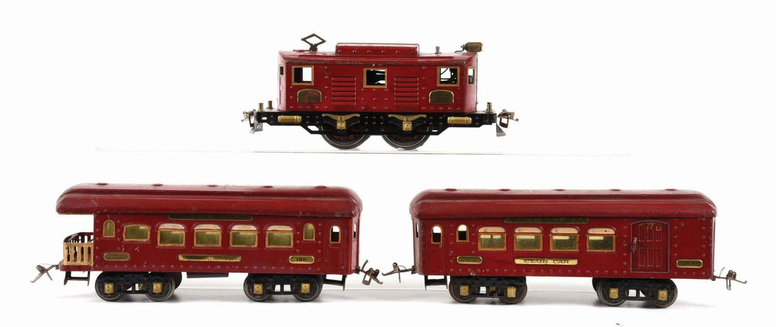 LOT OF 3: THE IVES RAILWAY LINES ENGINE & CARS (1 of 2)