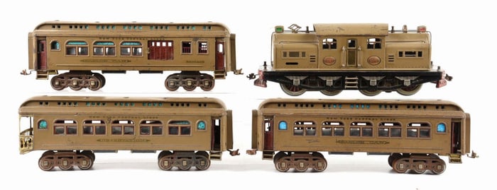 LIONEL LINES 402E TRAIN W/ 3 PASSENGER CARS