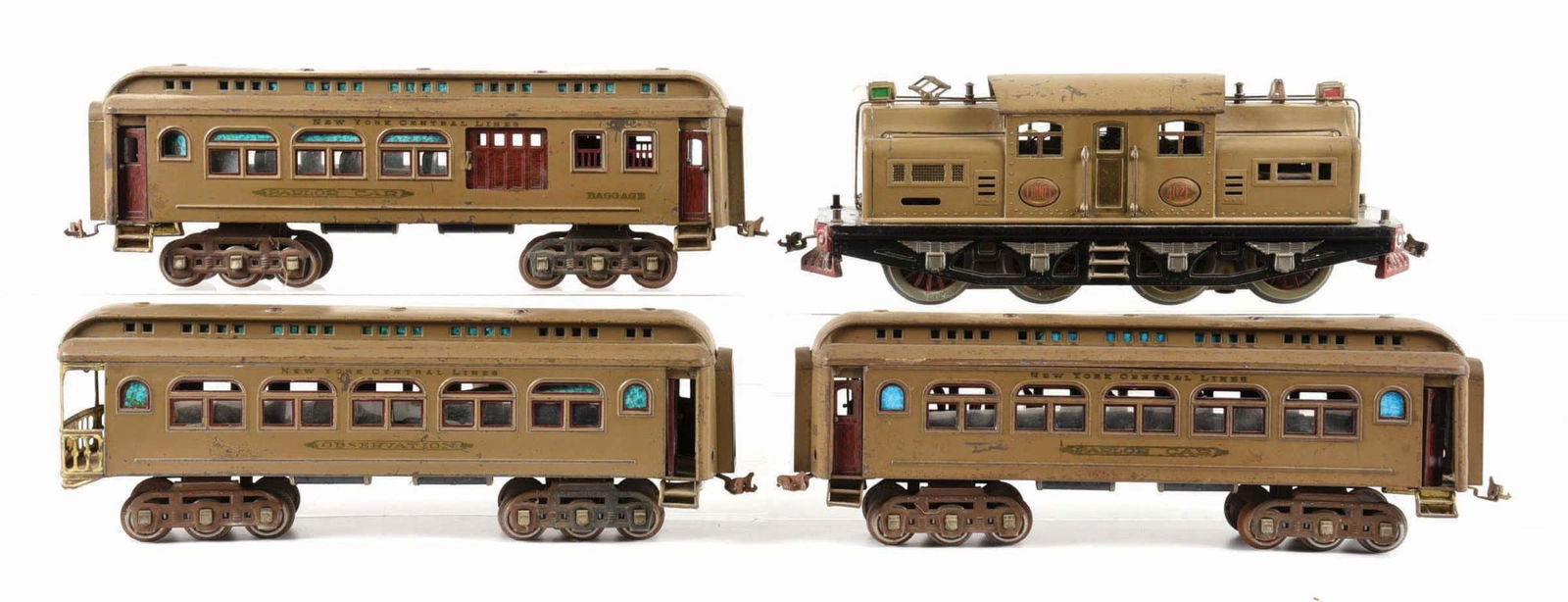 LIONEL LINES 402E TRAIN W/ 3 PASSENGER CARS (1 of 2)