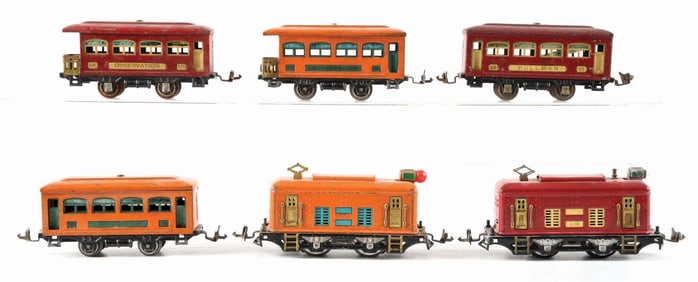 LOT OF 6: PRE-WAR O GAUGE TRAINS