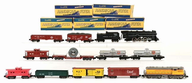LOT OF 13: AMERICAN FLYER S GAUGE TRAINS