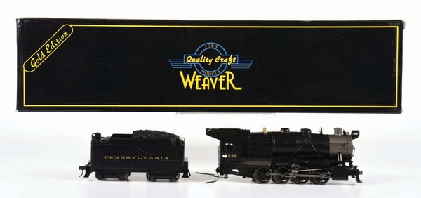 CONTEMPORARY WEAVER PENNSYLVANIA RAILROAD DIE-CAST ENGINE AND MATCHING TENDER