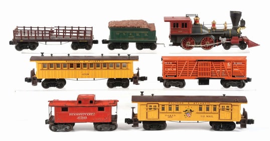 LOT OF 7: LIONEL GENERAL SET W/ EXTRA CARS