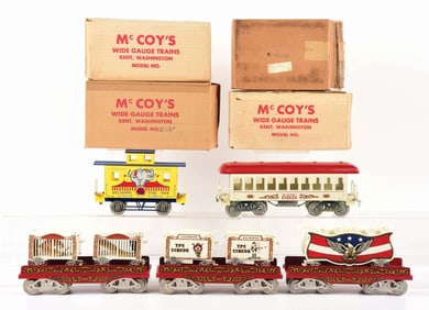 LOT OF 10: MCCOY CIRCUS TRAINS