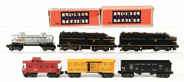 LOT OF 6: ERIE FREIGHT SET FROM THE EARY 1950S